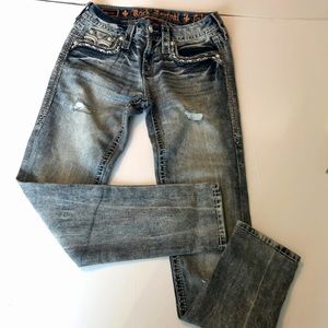 ROCK REVIVAL / JEANS,ANKLE SKINNY STRETCH.